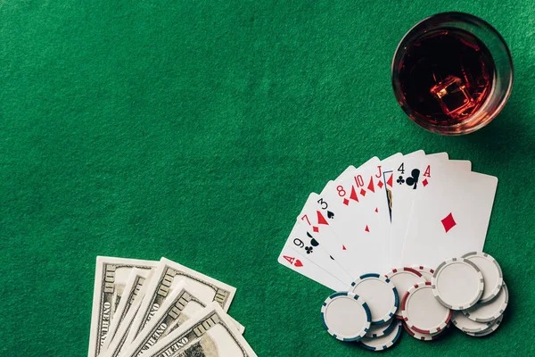 Roulette table on mobile screen